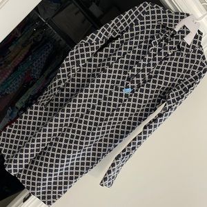 Shirt dress with French cuffs